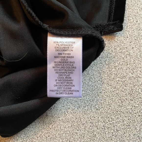 Mellisa Paige Black Crushed Velvet Fringe Boho Top Size 1X - Picture 9 of 12